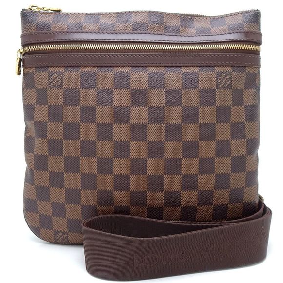LOUIS VUITTON Louis Vuitton Damier Pochette Bosphore N51111 Shoulder Bag Eben... - Picture 10 of 10